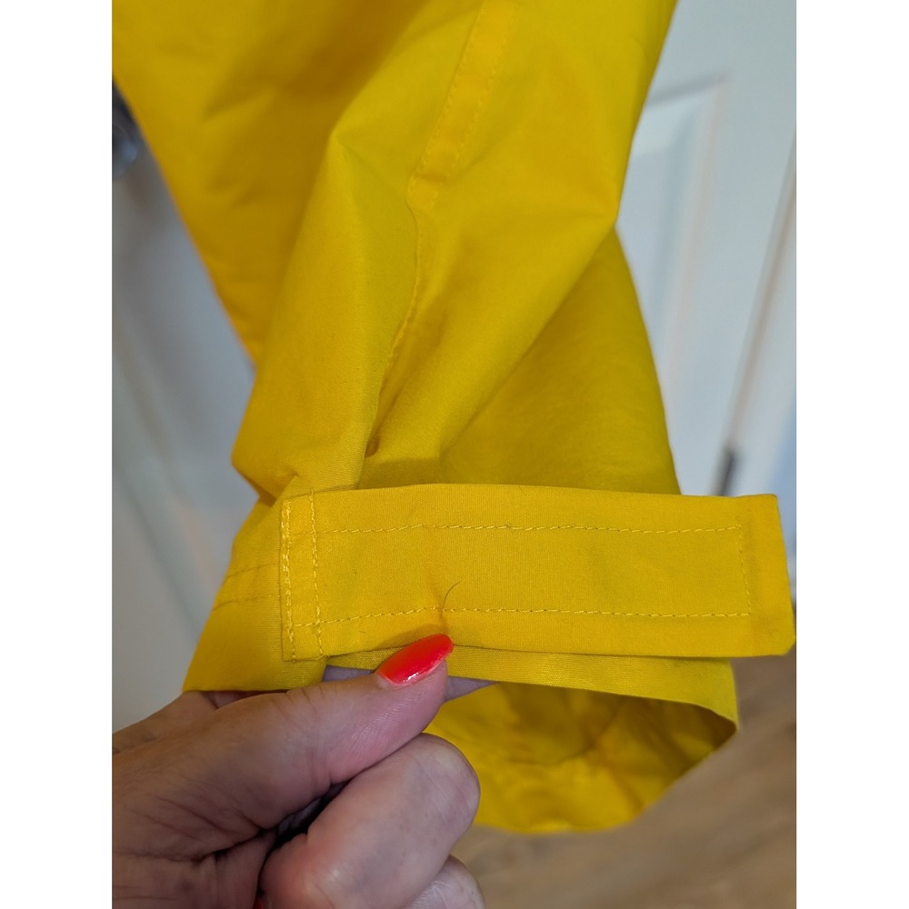 Vintage Y2K Yellow Convertible Parachute Cargo Pants Gorpcore Wide-Leg W/ Flaws - Picture 11 of 16